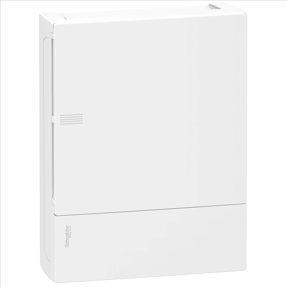 Quadro de Distribuição Quadro de Distribuição PVC Sobrepor 24 Disjuntores DIN sem Barramento sem Geral Branco Porta Opaca Mini Pragma