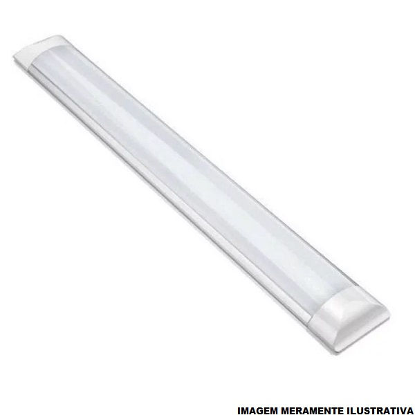 Luminária Comercial Led Luminária Comercial LED Sobrepor SLIM Line 36W 3000K 2700 lm Bivolt 15.000H 100 cm