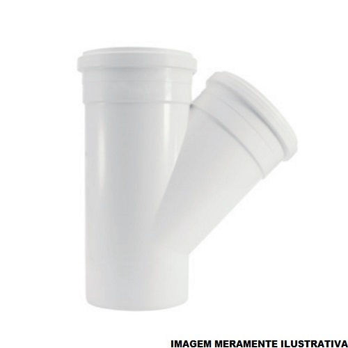 Junção Junção Simples PVC 150 mm Classe 8 Branca Esgoto