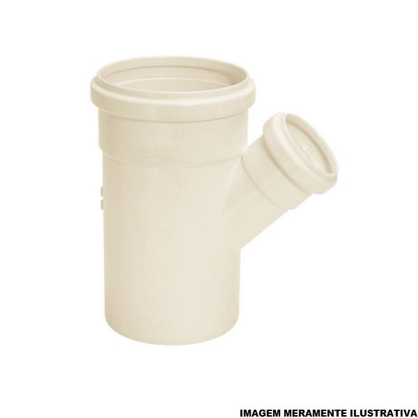 Junção Junção Redução PVC 150x100 mm Classe 8 Branca Esgoto