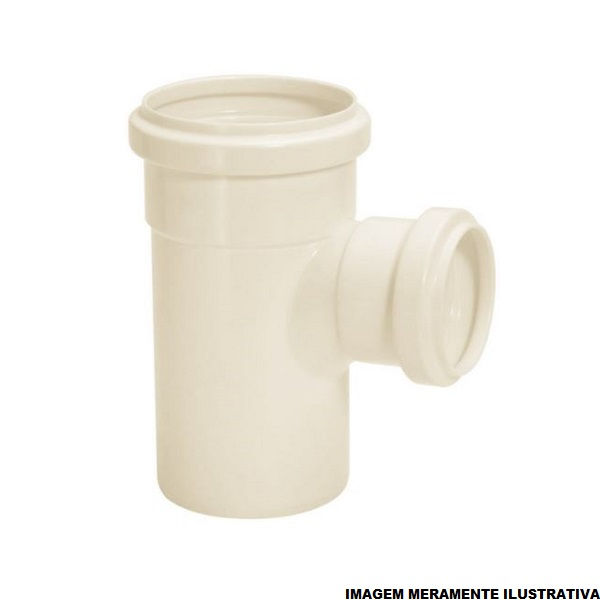Te PVC Redução 200x150 mm Classe 8 Branco Esgoto