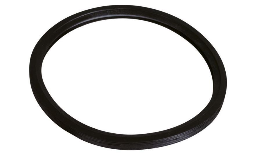 Junta Borracha Elástica Bilabial 100 mm Silentium Preta Esgoto
