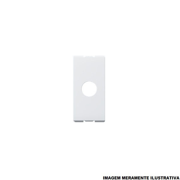 Módulo Módulo Passagem de Fio 1 Furo PVC Branco Linha Origen