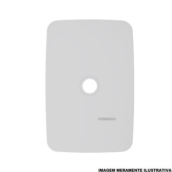 Placa PVC Cega 4x2 Branca Linha Origen