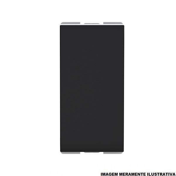 Módulo Módulo Interruptor Simples 16A/250VCA PVC Preto Linha Origen