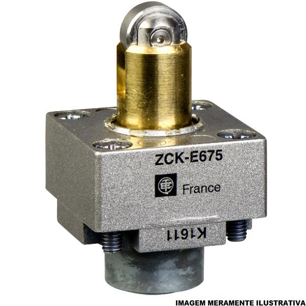 Cabeçote Cabeçote Metálico para Fim de Curso com Pistão e Roldana