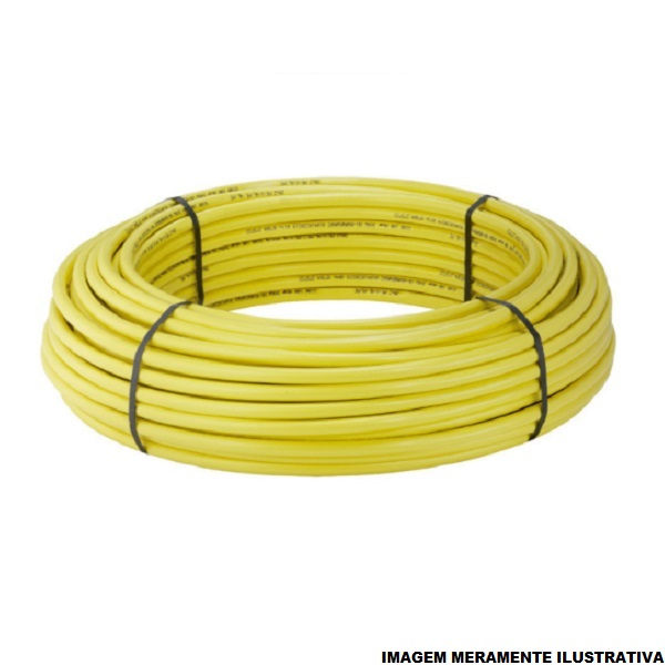 Tubo Multicamada 32 mm Parede 3,00 mm Amarelo Amanco Gás