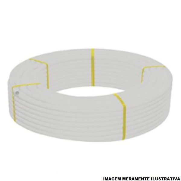 Tubo Multicamada 20 mm com Proteção UV Parede 2,00 mm Branco Amanco Gás