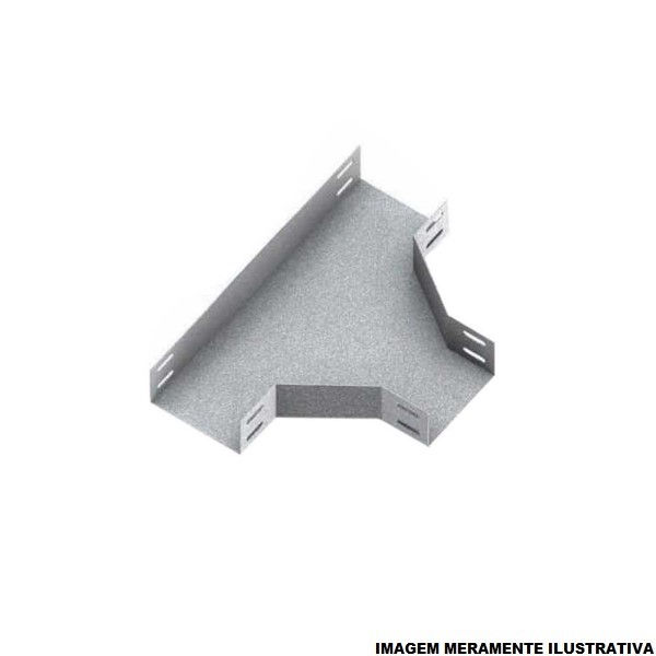 Te Liso Horizontal 90G Galvanizado Eletrolítico para Eletrocalha 75x50 mm