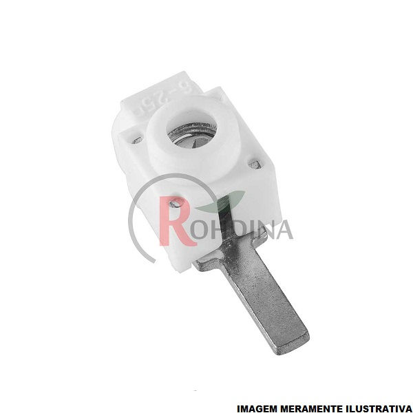 Terminal Conector Generico a Pressão Pino Curto 25,00 mm² Branco .