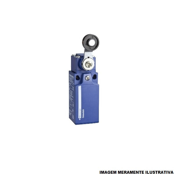 Fim de Curso Ação Rápida Xckn 10A 240VCA Corpo PVC Caixa Estreita com Alavanca e Rolete 1NA+1NF