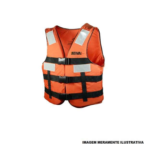 Colete Poliéster em X Refletivo Laranja Fechamento Frontal Tamanho Único Classe IV
