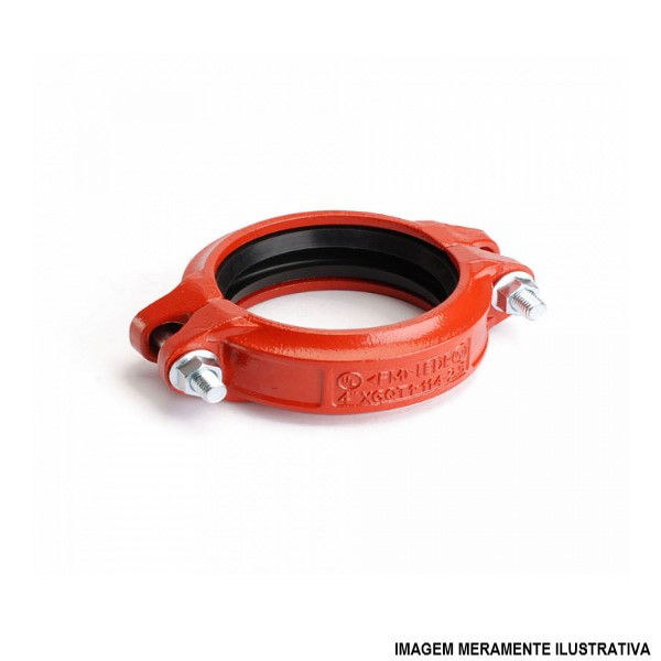 Acoplamento Rígido Ranhurado 2.1/2"(73 mm)