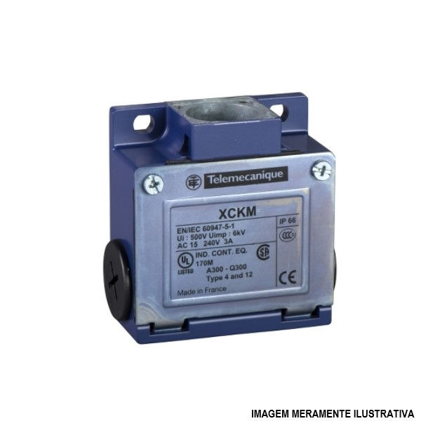 Corpo Ação Rápida ZCK 3A 240VCA Corpo Metálico Caixa Larga para Fim de Curso XC 1NA+1NF