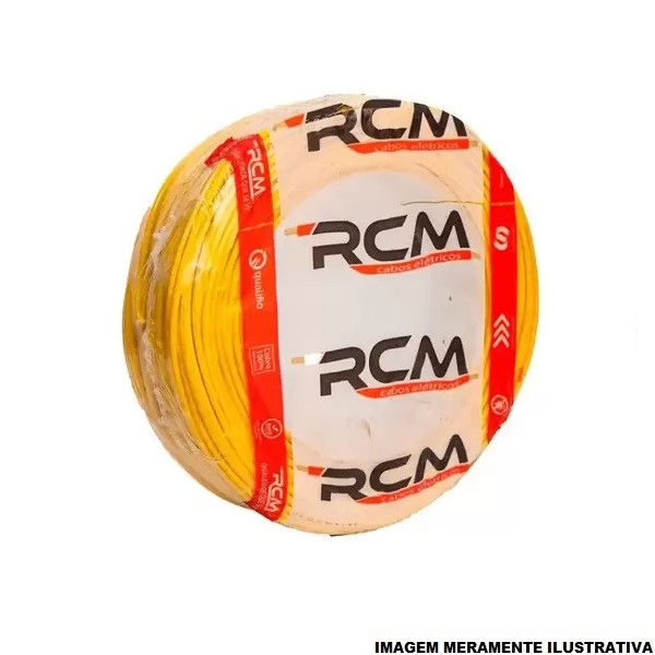 Cabo Cobre Isolado PVC 70G 750V 1x 2,50 mm² ATOX FLEX Amarelo NBR 13248 Classe 5
