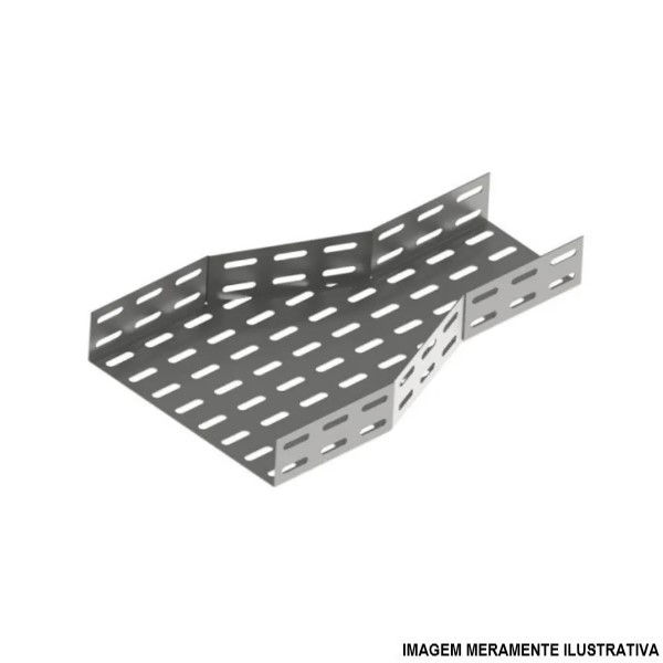 Redução Redução Concêntrica para Eletrocalha Perfurada Galvanizada Eletrolítica 100x50-38x38 mm