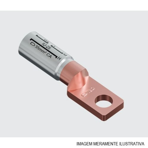Terminal Bimetálico a Compressão Reto 240,00 mm² para Disjuntor