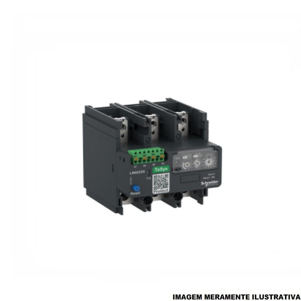Relé Sobrecarga Relé Sobrecarga Tripolar LR9G 57,00-225,00A . 1NA+1NF Eletrônico . Montagem Individual Tesys Giga Conexão para Mola no Comando
