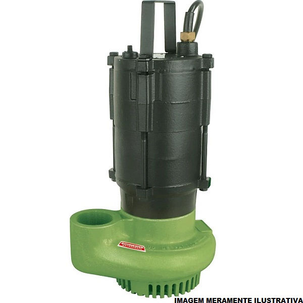 Motobomba Centrífuga Trifásica 2,00 CV BCS-205 220VCA Submersível Verde