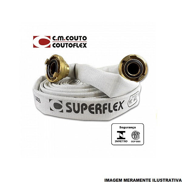 Mangueira Tipo II Poliéster 2.1/2" com 30 M Branca