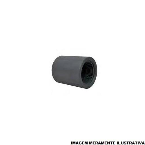 Adaptador PVC Fêmea 3/4" SCH80 Cinza Industrial
