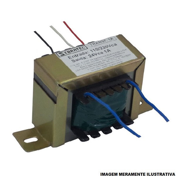 Transformador Comando 120VA Entrada 110-220-380VCA Saída 24VCA 5A