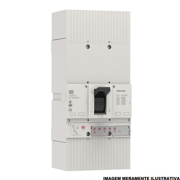 Disjuntor Eletrônico Ajustável Tripolar DWA1600S 500-1250A 85 KA/50 KA 220/380VCA Caixa Moldada E1250-3