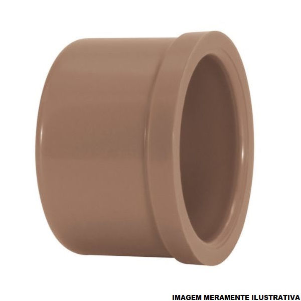Tampão Tampão PVC Cap Soldável 25 mm Classe 15 Marrom Água Fria