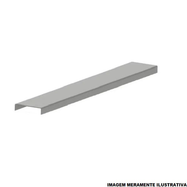 Tampa Curva Vertical Interna 90G Encaixe para Perfilado Galvanizada Eletrolítica 38x3000 mm