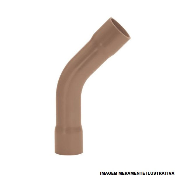 Curva PVC 45G Soldável 20 mm Classe 15 Marrom Água Fria