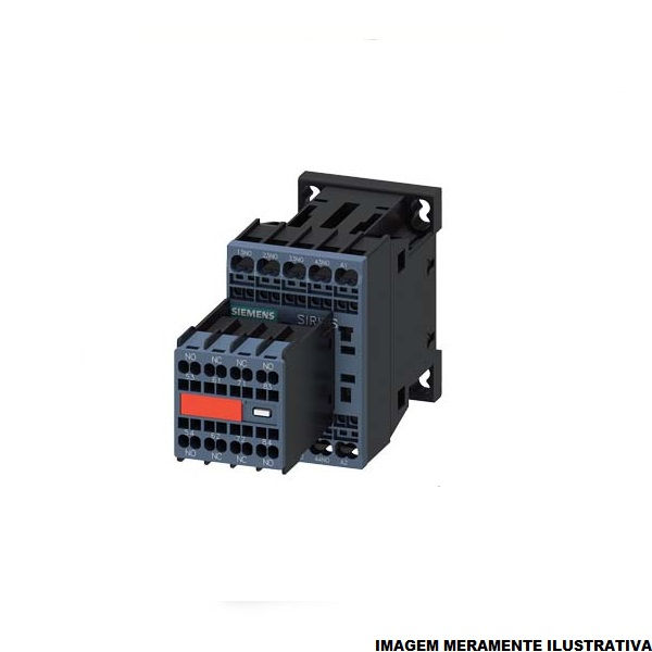 Contator Auxiliar 10A S00 6NA+2NF 24VCC 3RH22 62 Conexão Mola