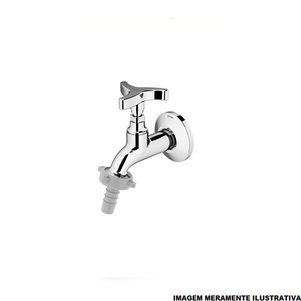 Torneira Jardim Ligas de Cobre para Parede 1/2" Cromada Trio