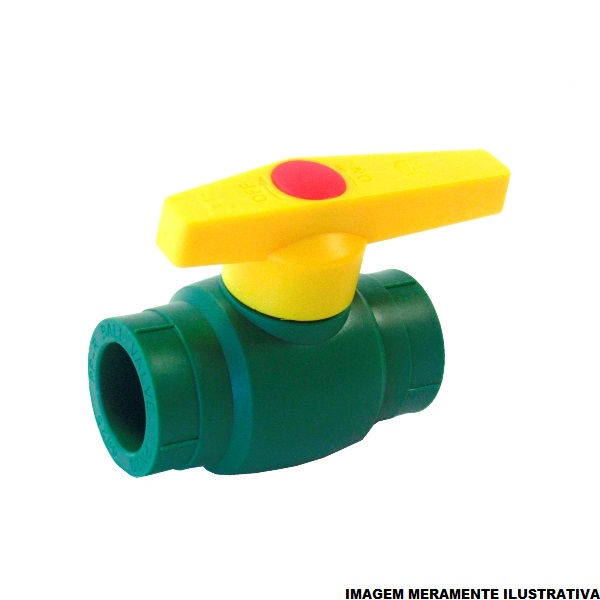 Registro Esfera 110 mm PPR Verde Água Quente