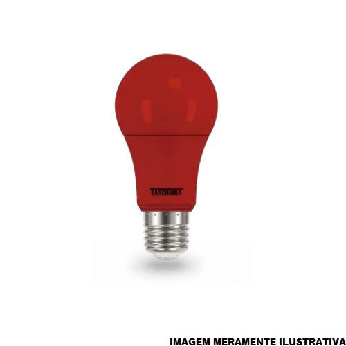 Lâmpada Lâmpada LED 5W A60 TKL Colors E27 Bivolt Vermelho 15.000H