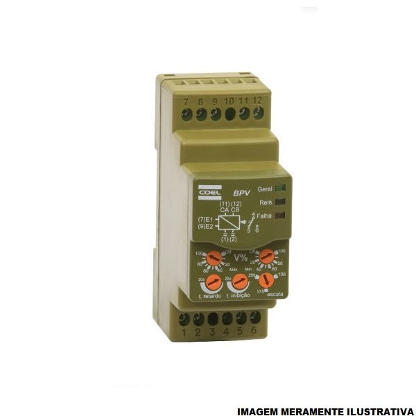 Relé Monitoramento Relé Monitoramento Monofásico Digital para Tensão 24-240VCA/CC 50/60 Hz DIN