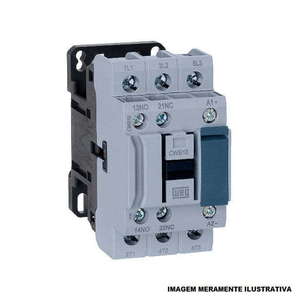 Contator Principal Tripolar 95A 1NA+1NF 220VCA 50/60 Hz CWB95 Conexão para Parafuso