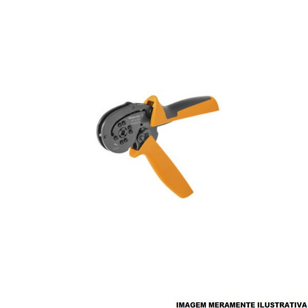 Alicate Crimpador Catraca Plastificado PZ 25,00-50,00 mm² Laranja e Preto