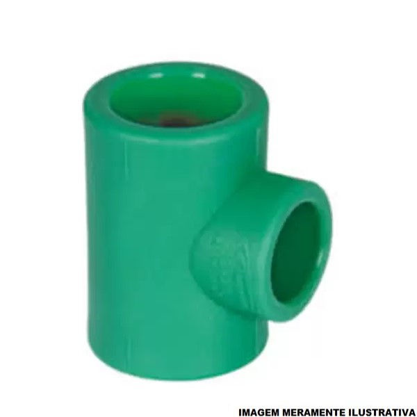 Te Fêmea/Fêmea/Fêmea Redução Extrema 32x32x20 mm PPR Verde Água Quente