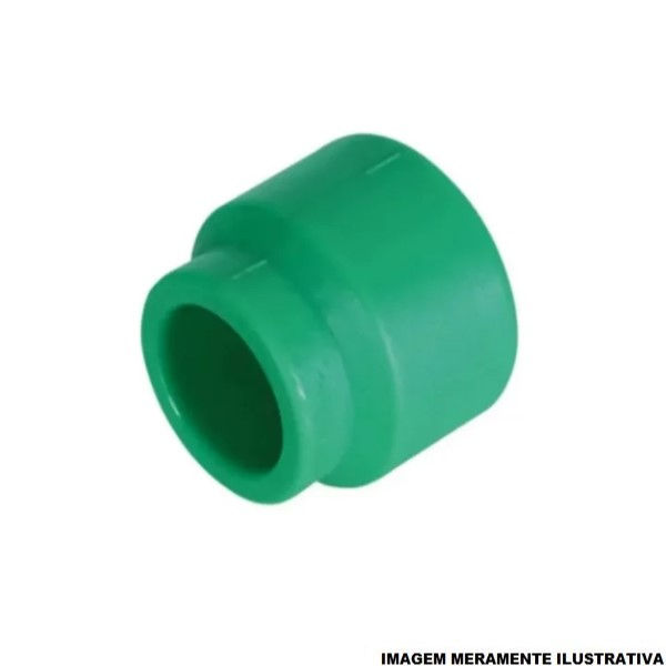 Luva Redução Fêmea/Fêmea 32x20 mm PPR Verde Água Quente