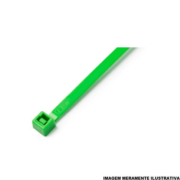 Abraçadeira Abraçadeira NYLON Amarração 100x2,50 mm Verde 22 mm