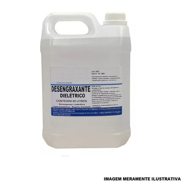 Lubrificante Solvente Dielétrico para Limpeza Tecnica 5 L