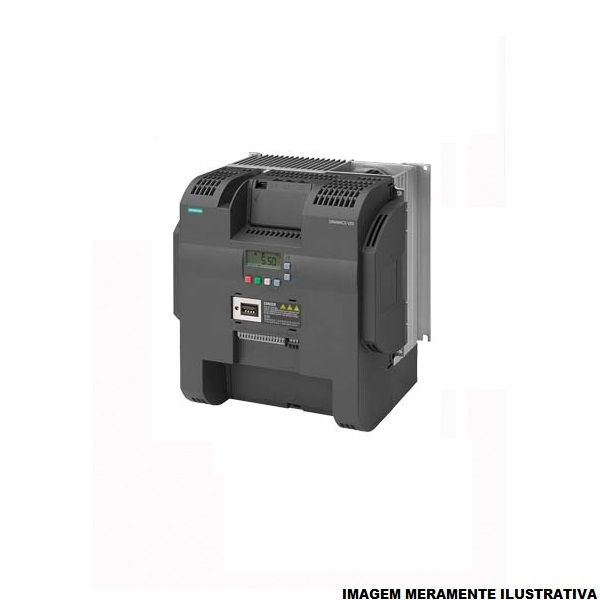 Inversor Frequência Inversor Frequência V20 30,00 CV/22 kW Serviço Normal 45A sem Filtro Trifásico com Display LCD 380VCA 50/60 Hz IP20 MODBUS Rtu/Uss