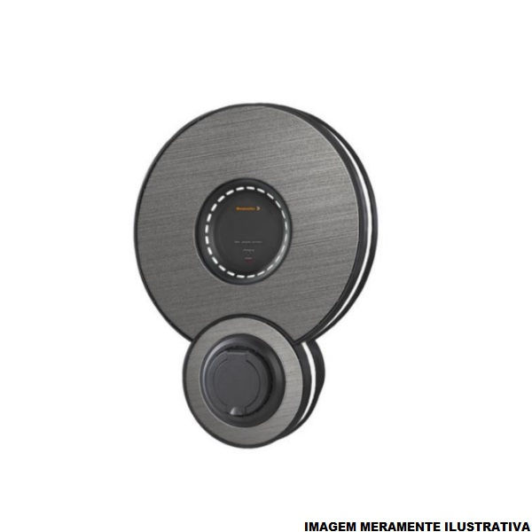 Carregador Veicular Trifásico 32A 220VCA 12 kW com Conector Tipo II 60 Hz Cinza E-Connect IP54