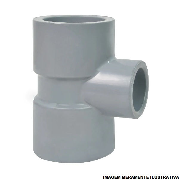 Te CPVC Soldável 6" Corzan SCH80 Cinza Industrial