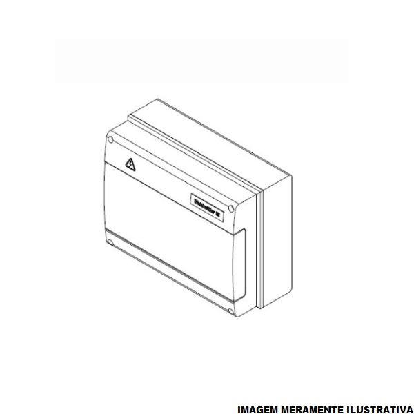 Caixa Proteção Trifásica PVC 286x418x145 mm para Carregador Veicular 12 kW com Visor Transparente 220/380VCA