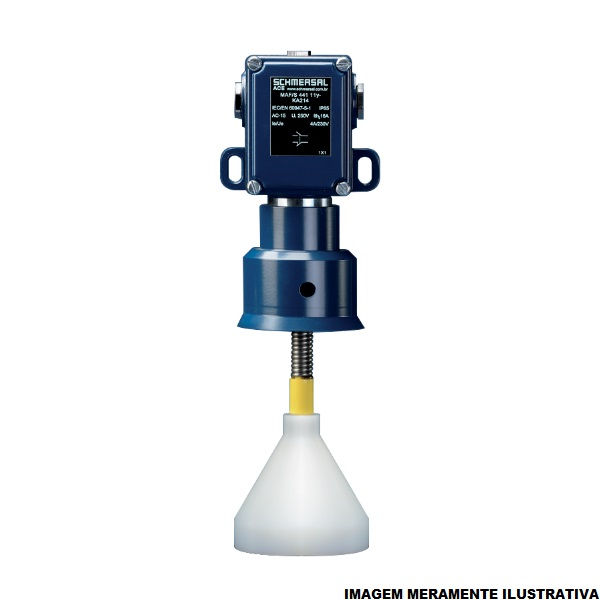 Fim de Curso Ação Rápida MAF 16A 250VCA Corpo Metálico com Haste em Mola 1NA+1NF IP65