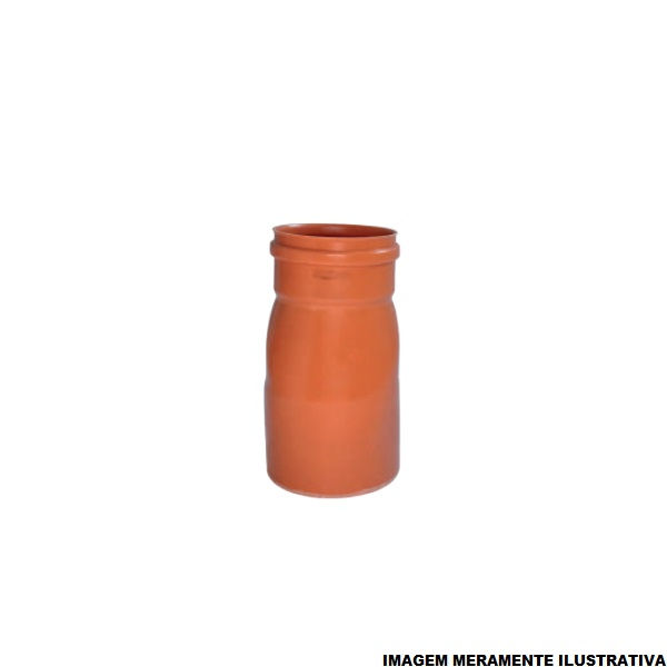 Redução Redução Segmentada PVC 200x100 mm Coletor Laranja Esgoto