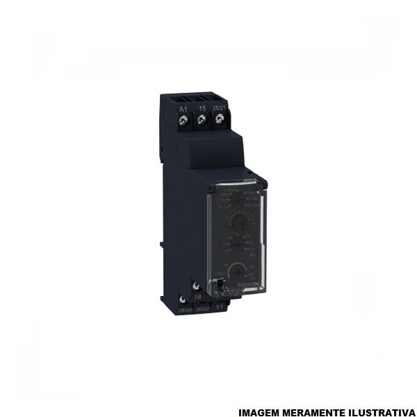 Relé Tempo Relé Tempo Multifunção RE22 0,1S-100H 12-240VCA/CC 2NAF 50/60 Hz