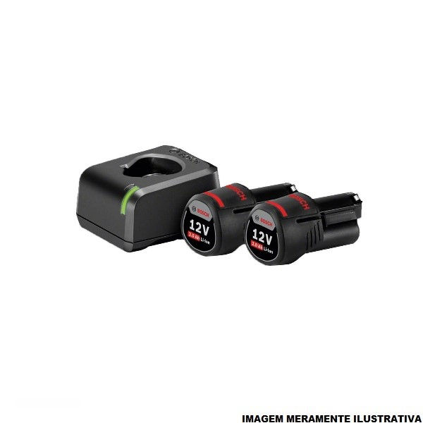Kit Carregador GAL 12V-20 + 2x Bateria GBA 12V 2AH