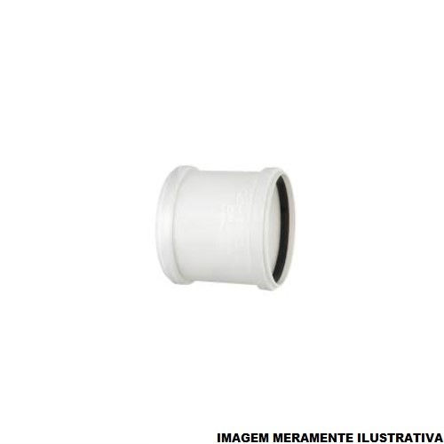 Luva PVC Correr com Anel 50 mm Classe 8 Branca Esgoto